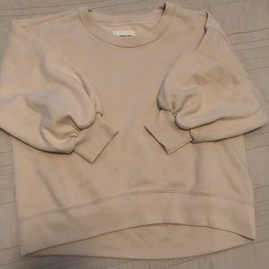 Abercrombie softAF crewneck puff sleeve sweatshirt